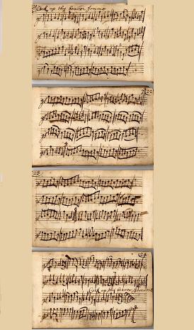Partition du manuscrit Atkinson, 1695