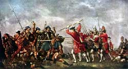 'Incident in the Battle of Culloden' by David Morier 1746 (reputedly using Highland prisonners as models)