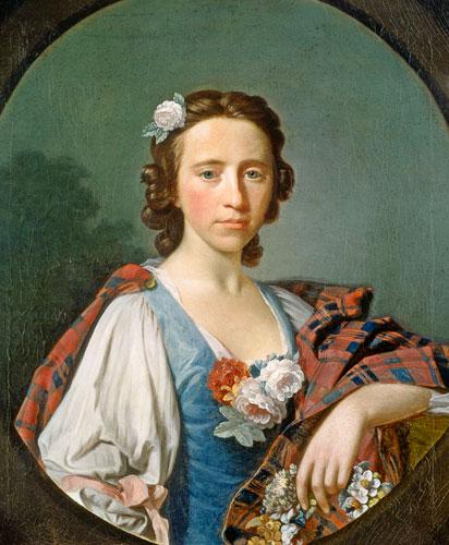 Flora McDonald (wearing the white cockade in her hair!), by Allan Ramsay (1713-1784). Ashmolean Museum, Oxford University