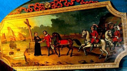Interview of Count Even and Saint Goulven with the defeated Danes sailing away