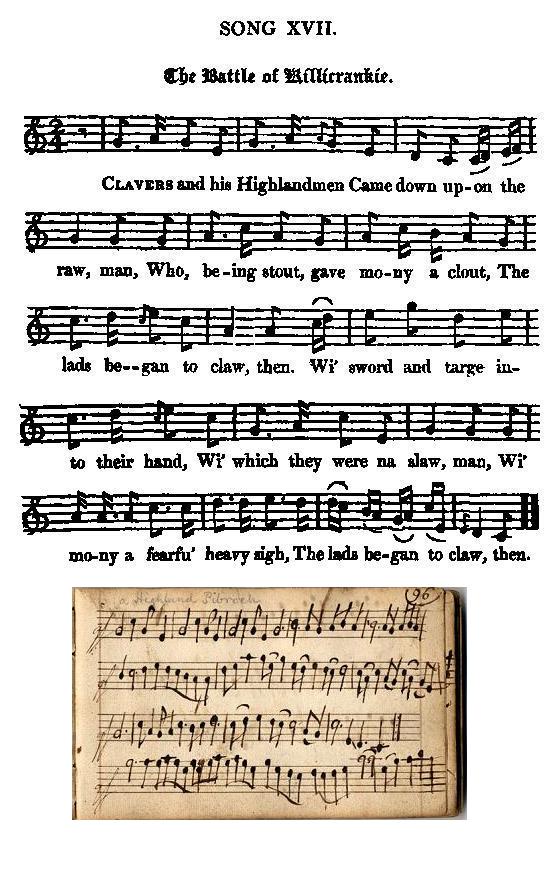 Gilekrankey in Jacobite Relics & Atkinson MS