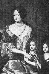 Sophie Dorothe de Celle avec ses enfants en 1691, portrait  la manire de Jacques Vaillant. Muse Bomann de Celle